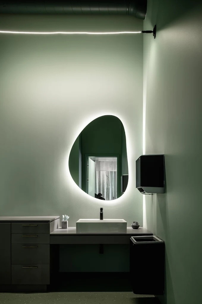 LAVA Dental Studio detail — backlit mirror